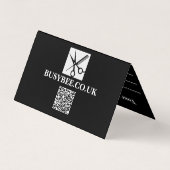Gefaltete Terminkarte - BusyBee Design Visitenkarten (Rückseite)