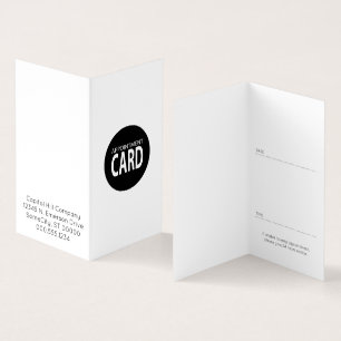 gefaltete Verabredungskarte Visitenkarten