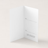 gefaltete Verabredungskarte Visitenkarten (Innenseite)