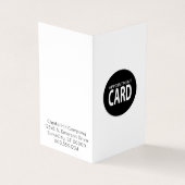 gefaltete Verabredungskarte Visitenkarten (Vorderseite)