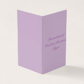 Gefaltete vertikale Buch-Visitenkarte Visitenkarten (Vorderseite)