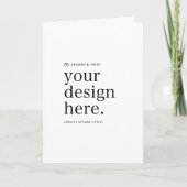 Gefaltete Vertikalkarte | Design-Upload 5x7 Budget Karte (Vorderseite)