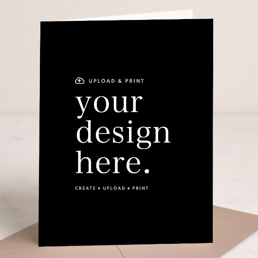 Gefaltete Vertikalkarte | Design-Upload 5x7 Karten