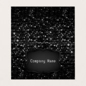 Gefaltete Visitenkarte KristallBling Strass Visitenkarten (Außenseite Aufgefaltet)