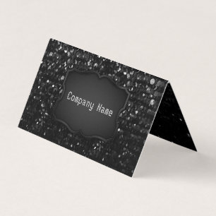 Gefaltete Visitenkarte KristallBling Strass Visitenkarten