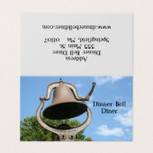 Gefaltete Visitenkarte kundengerecht Visitenkarten (Außenseite Aufgefaltet)