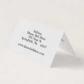 Gefaltete Visitenkarte kundengerecht Visitenkarten (Rückseite)