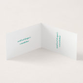 gefaltete Visitenkarte Visitenkarten (Innenseite)