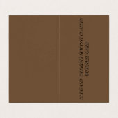 Gefaltete Visitenkarte Visitenkarten (Außenseite Aufgefaltet)