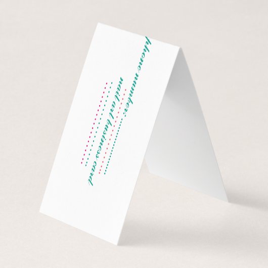 gefaltete Visitenkarte Visitenkarten (Vorderseite)