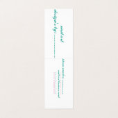 gefaltete Visitenkarte Visitenkarten (Außenseite Aufgefaltet)