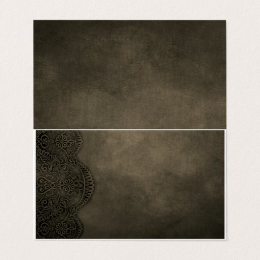 Gefaltete Visitenkarten (Außenseite Aufgefaltet)