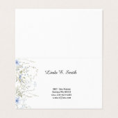 Gefaltete Visitenkarten (Außenseite Aufgefaltet)