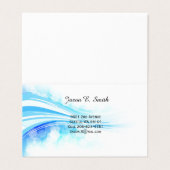 Gefaltete Visitenkarten (Außenseite Aufgefaltet)