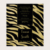 Gefaltete Visitenkarten (Außenseite Aufgefaltet)