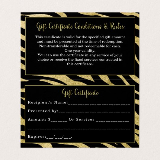 Gefaltete Visitenkarten (Innenseite Aufgefaltet)