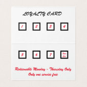 Gefaltete Visitenkarten (Innenseite Aufgefaltet)