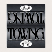 Gefaltete Visitenkarten (Außenseite Aufgefaltet)