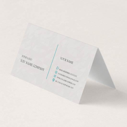 Gefaltete Visitenkarten (Rückseite)