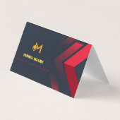 Gefaltete Visitenkarten (Rückseite)