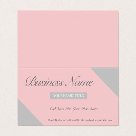 Gefaltete Visitenkarten (Außenseite Aufgefaltet)