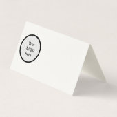 Gefaltete Visitenkarten (Rückseite)