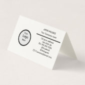 Gefaltete Visitenkarten (Vorderseite)