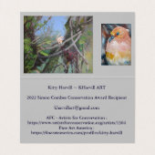 Gefaltete Visitenkarten (Innenseite Aufgefaltet)