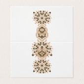 Gefaltete Visitenkarten (Außenseite Aufgefaltet)