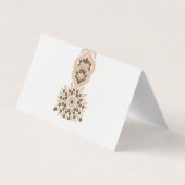 Gefaltete Visitenkarten (Rückseite)