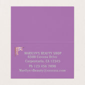 Gefaltete Visitenkarten (Innenseite Aufgefaltet)