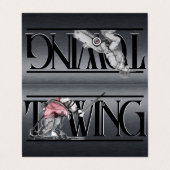 Gefaltete Visitenkarten (Außenseite Aufgefaltet)