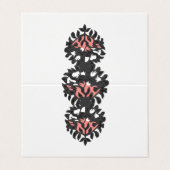 Gefaltete Visitenkarten (Außenseite Aufgefaltet)