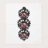 Gefaltete Visitenkarten (Innenseite Aufgefaltet)