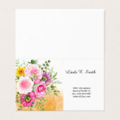 Gefaltete Visitenkarten (Außenseite Aufgefaltet)