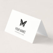 GEFALTETE VISITENKARTEN: SCHMETTERLING VISITENKARTEN (Vorderseite)