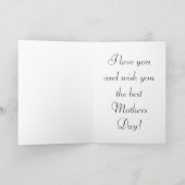 Gefaltete Weihnachtskarte Feiertagskarte (Innenseite)