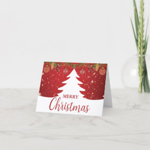Gefaltete Weihnachtskarte Karte