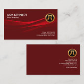 Gefalteter binäre visitenkarte (Vorne/Hinten)