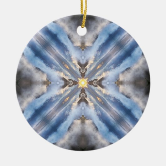 Gefalteter Himmel Keramik Ornament (Vorne)