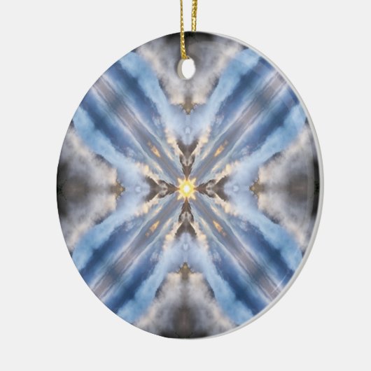 Gefalteter Himmel Keramik Ornament (Links)