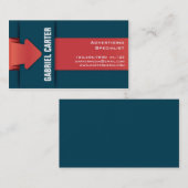 Gefalteter Pfeil - Art 1 Visitenkarte (Vorne/Hinten)