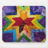 gefalteter Regenbogenstern Mousepad (Vorne)