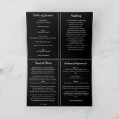 Gefaltetes 5-Foto in Love Memory Beerdigung/Gedenk Programm (Innenseite)