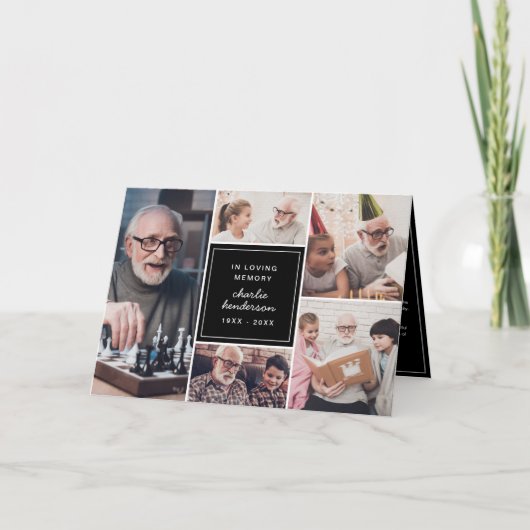 Gefaltetes 5-Foto in Love Memory Beerdigung/Gedenk Programm (Vorderseite)