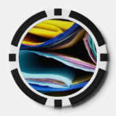 gefaltetes farbiges Papier mf Pokerchips (Vorderseite)