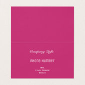 Gefaltetes Geschäfts-Karten-abstraktes beflecktes Visitenkarten (Innenseite Aufgefaltet)