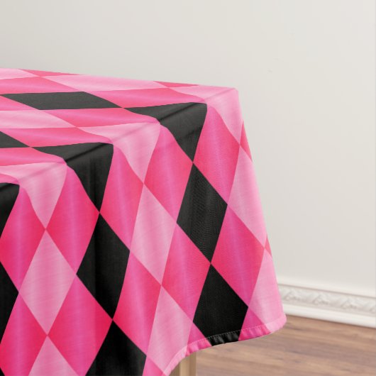 Gefaltetes Harlequin, rosa-schwarz-60x84 TABLECLOT Tischdecke (Beispiel)
