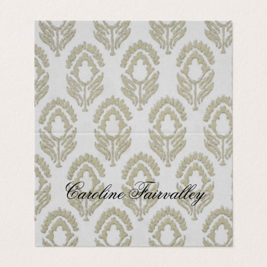 Gefaltetes Platzkarte (Außenseite Aufgefaltet)