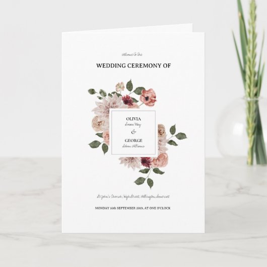 Gefaltetes Programm (Vorderseite)